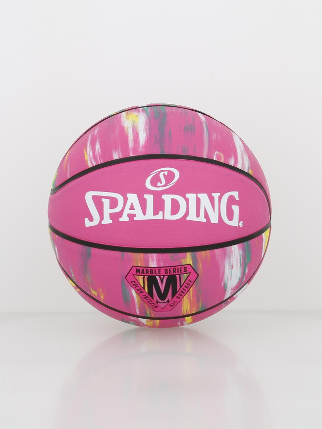 Ballon de basketball marble series sz6 rose - Spalding