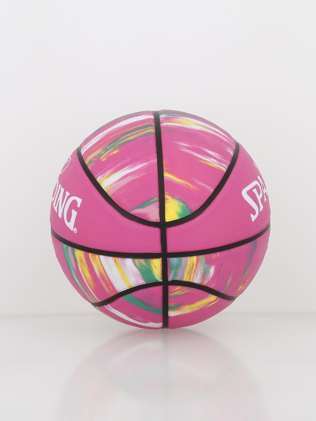 Ballon de basketball marble series sz6 rose - Spalding