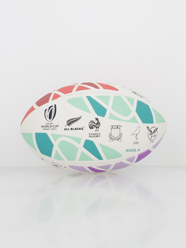 Ballon de rugby rwc 2023 emblem blanc - Gilbert