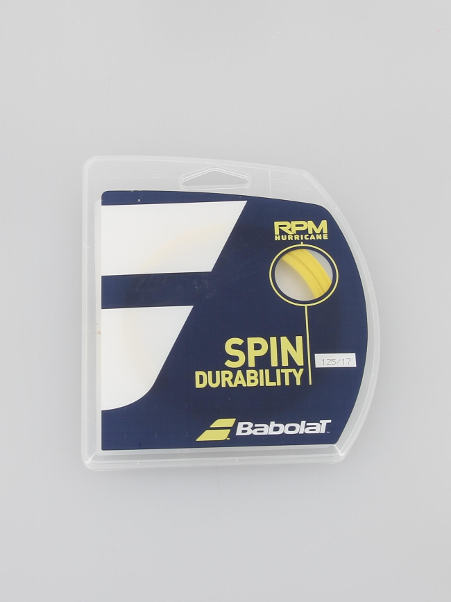 Cordage tennis monofilament rpm hurricane 12m jaune - Babolat