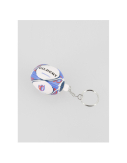 Porte-clés ballon de rugby rwc 2023 blanc bleu - Gilbert