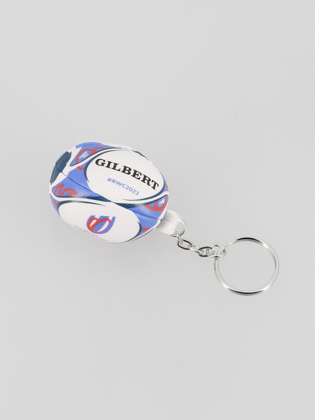 Porte-clés ballon de rugby rwc 2023 blanc bleu - Gilbert