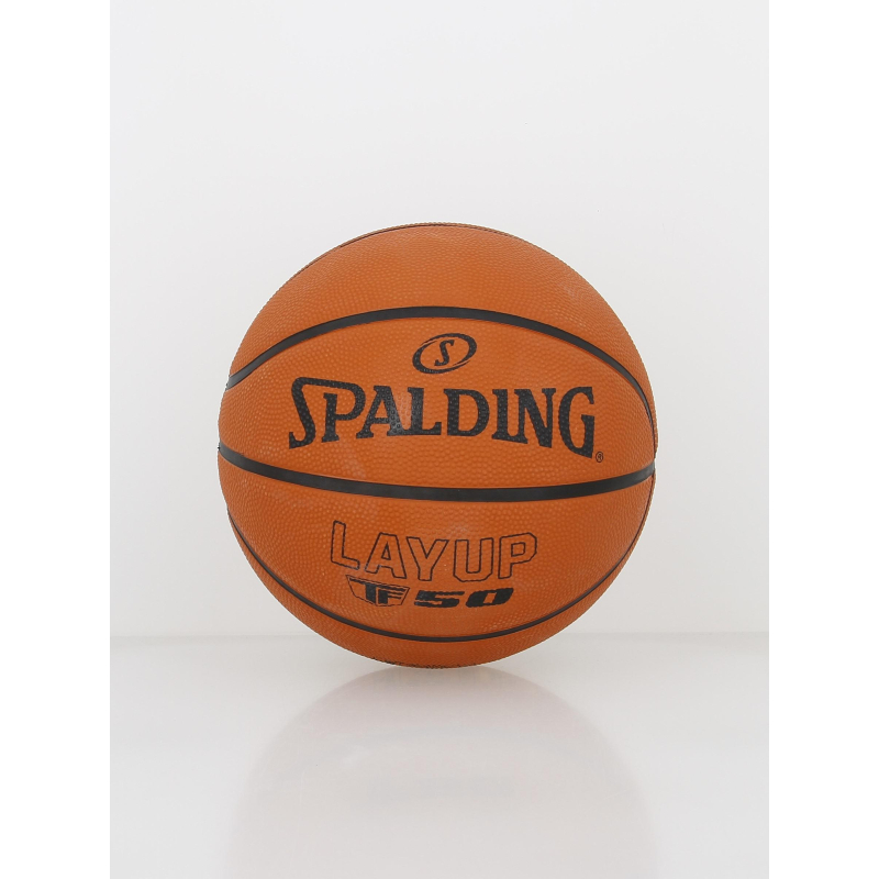 Ballon de basketball layup 50 t6 rubber orange - Spalding