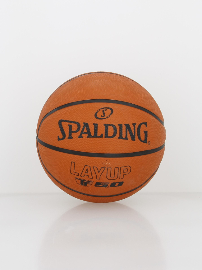 Ballon de basketball layup 50 t6 rubber orange - Spalding