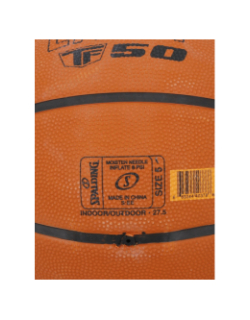 Ballon de basketball layup 50 t6 rubber orange - Spalding