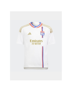 Maillot de football OL domicile blanc enfant - Adidas