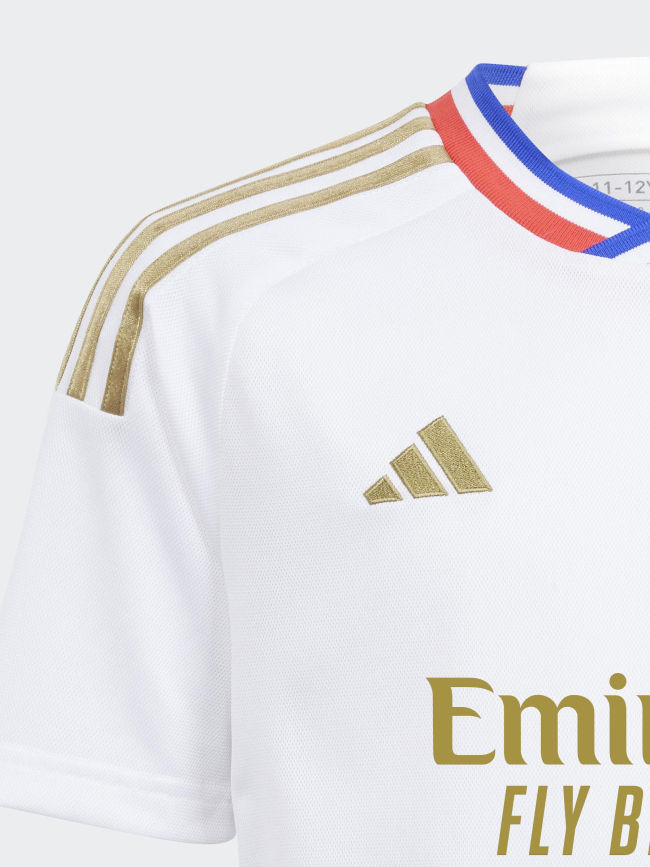 Maillot de football OL domicile blanc enfant - Adidas