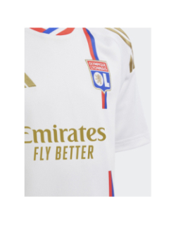 Maillot de football OL domicile blanc enfant - Adidas