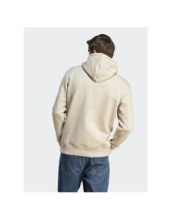 Sweat à capuche all brodé beige homme - Adidas