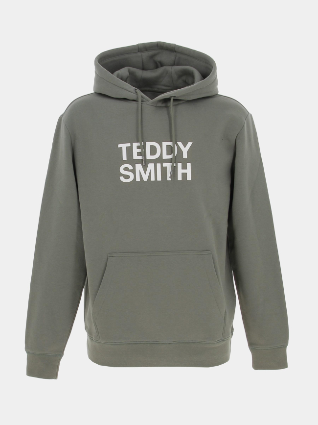 Sweat à capuche siclass kaki homme - Teddy Smith