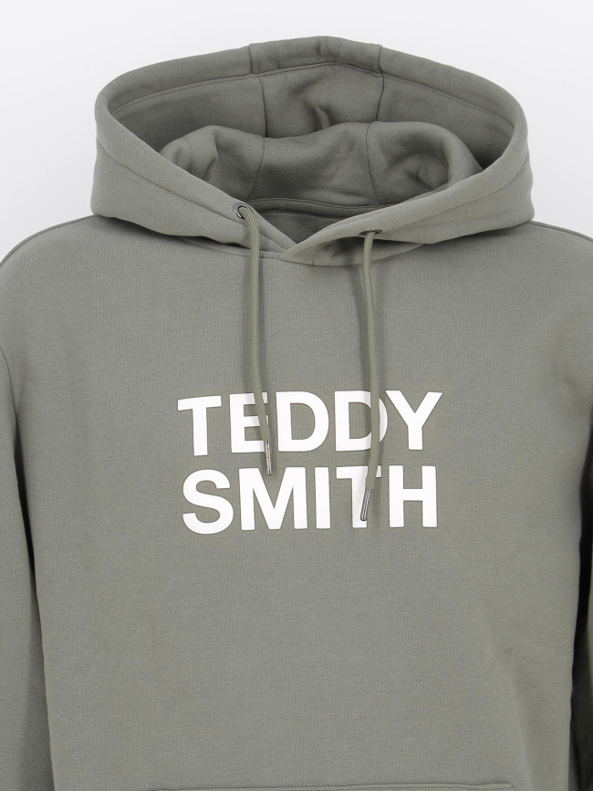 Sweat à capuche siclass kaki homme - Teddy Smith