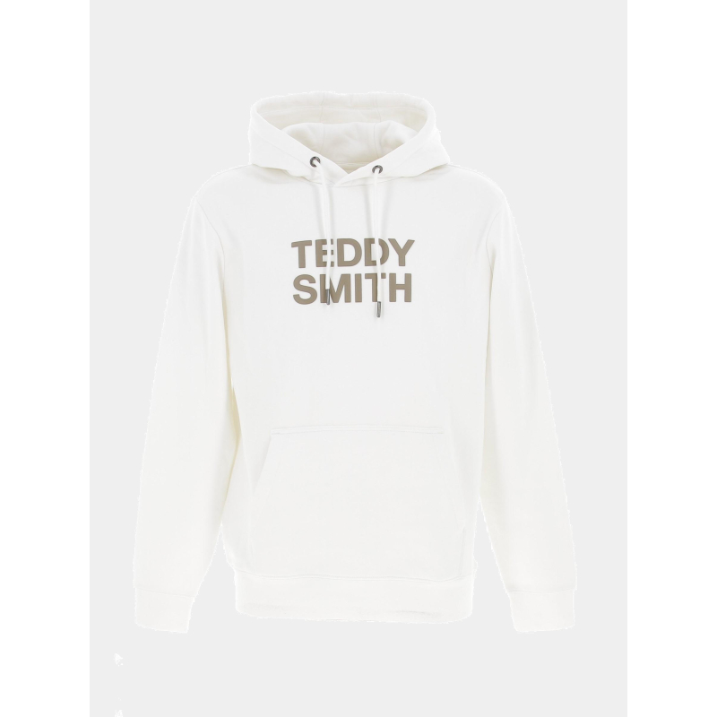 Sweat à capuche siclass blanc homme - Teddy Smith