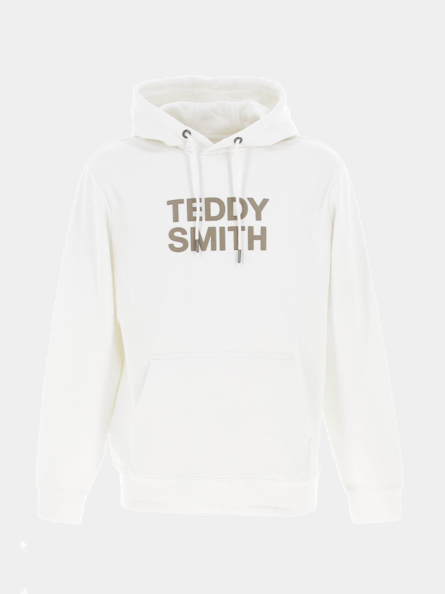 Sweat à capuche siclass blanc homme - Teddy Smith