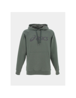 Sweat à capuche big logo kaki homme - Asics