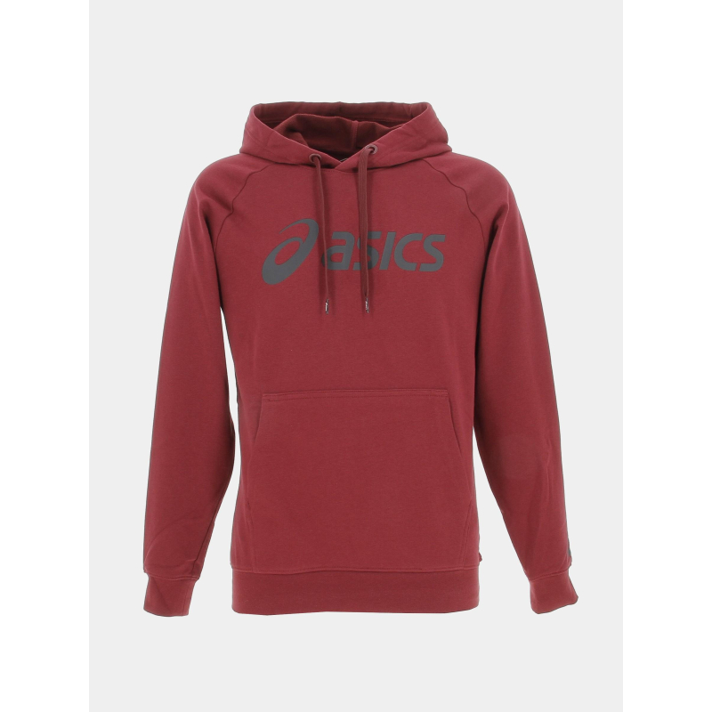 Sweat à capuche logo imprimé bordeaux homme - Asics