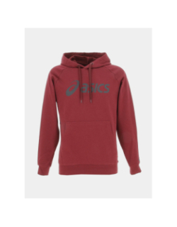 Sweat à capuche logo imprimé bordeaux homme - Asics