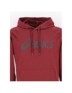 Sweat à capuche logo imprimé bordeaux homme - Asics