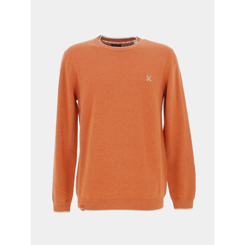 Pull essentiel logo brodé orange homme - Oxbow