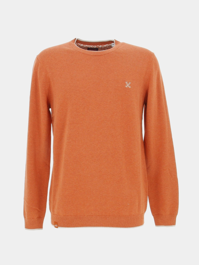 Pull essentiel logo brodé orange homme - Oxbow