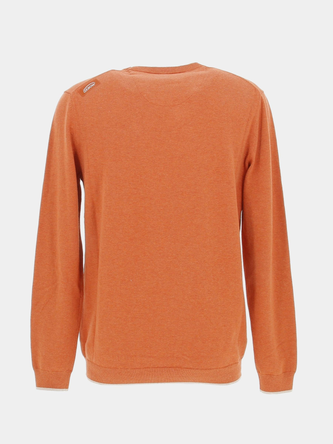 Pull essentiel logo brodé orange homme - Oxbow