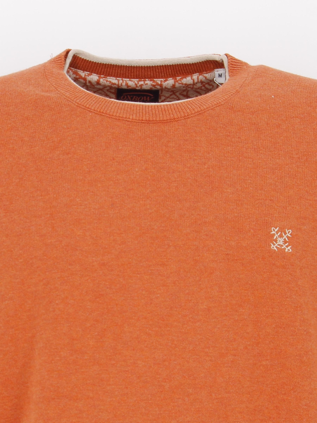 Pull essentiel logo brodé orange homme - Oxbow