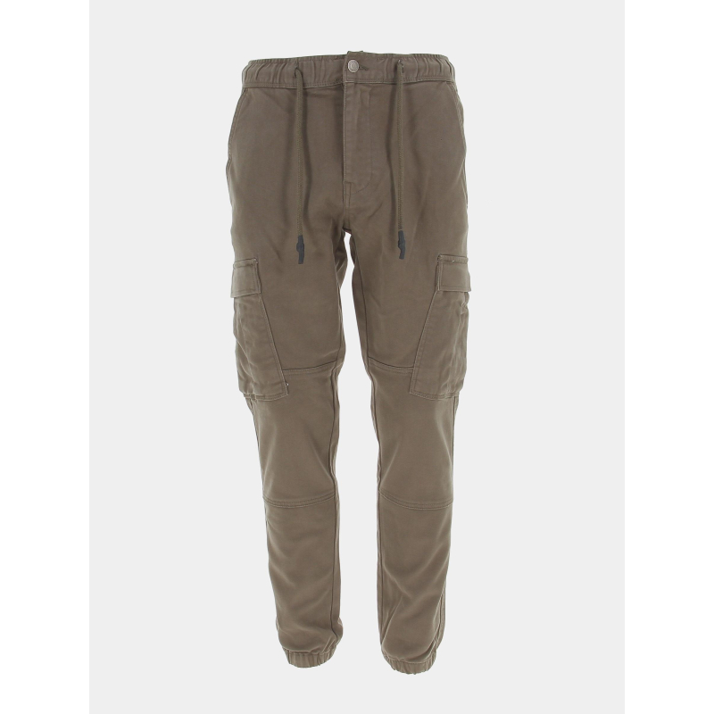 Pantalon cargo pikers kaki homme - Teddy Smith