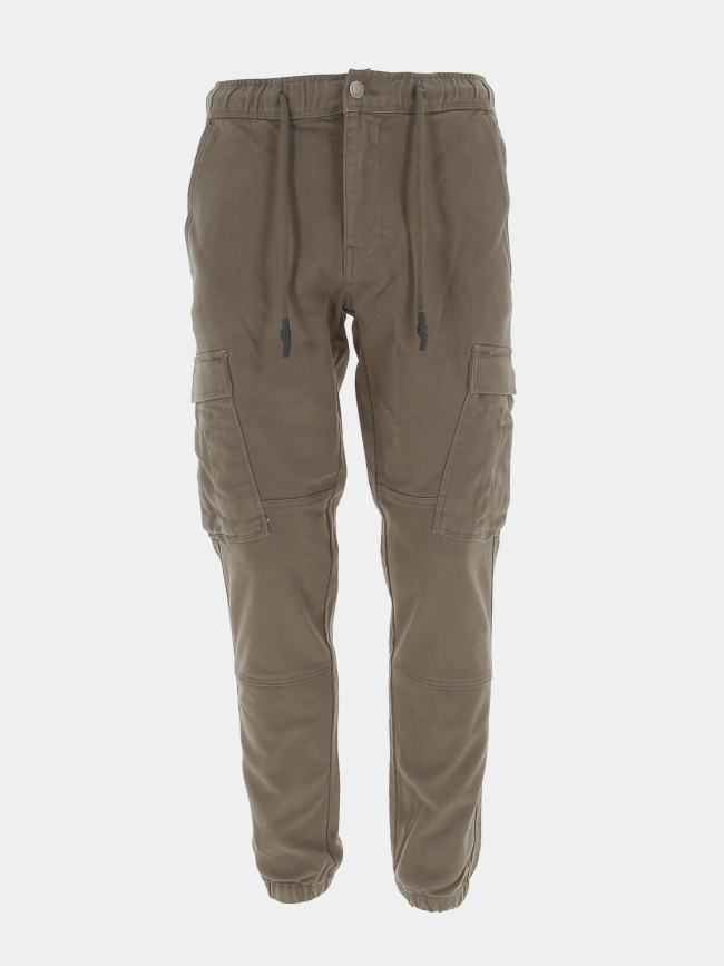 Pantalon cargo pikers kaki homme - Teddy Smith