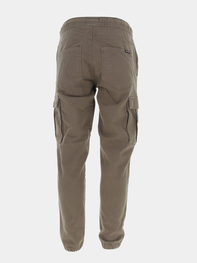 Pantalon cargo pikers kaki homme - Teddy Smith