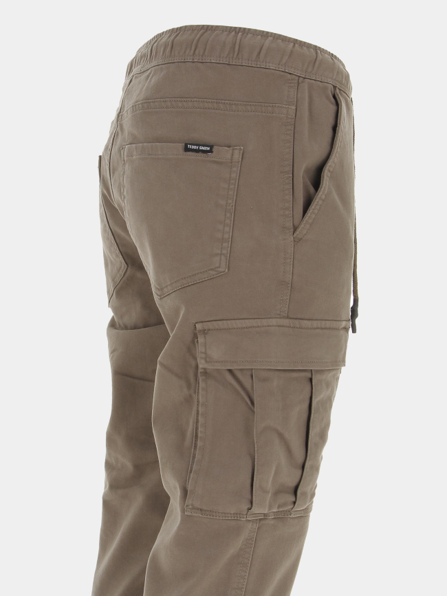 Pantalon cargo pikers kaki homme - Teddy Smith