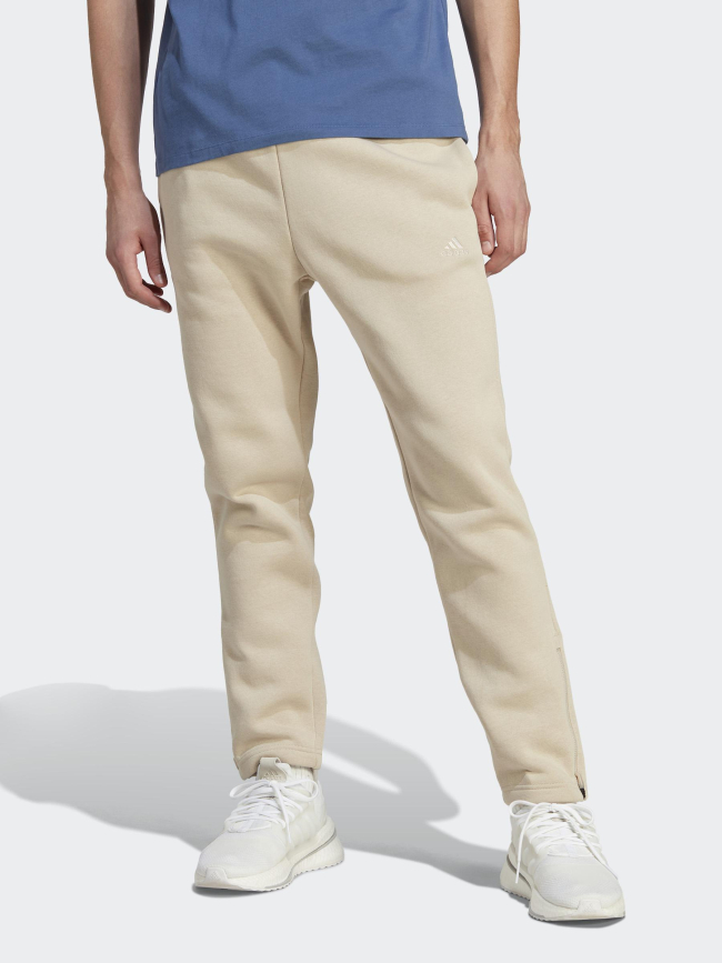 Jogging brodé beige homme - Adidas