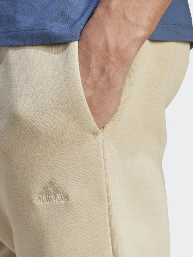 Jogging brodé beige homme - Adidas
