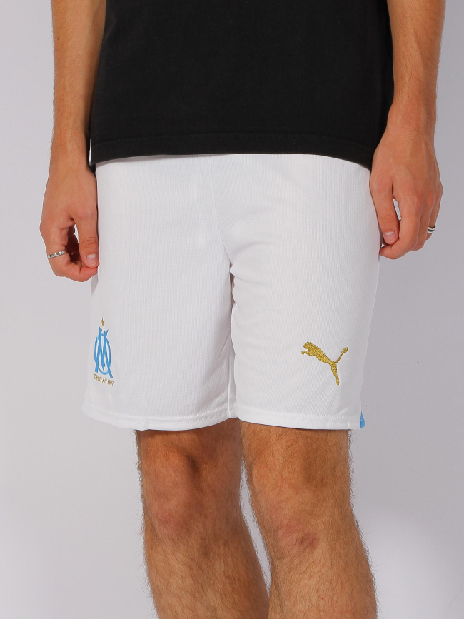 Short de football OM training blanc homme - Puma