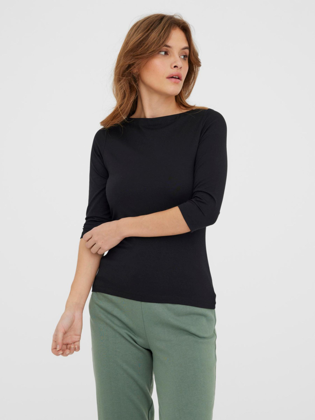 Top panda modal manches 3/4 noir femme - Vero Moda