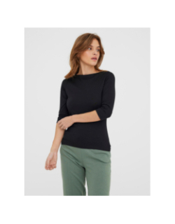 Top panda modal manches 3/4 noir femme - Vero Moda