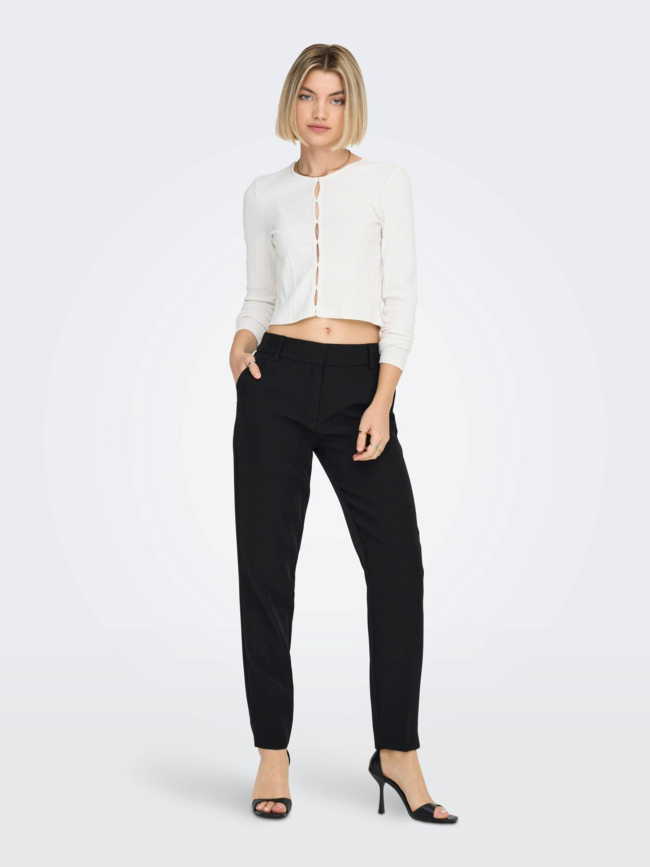 Pantalon slim veronica tailoring noir femme - Only