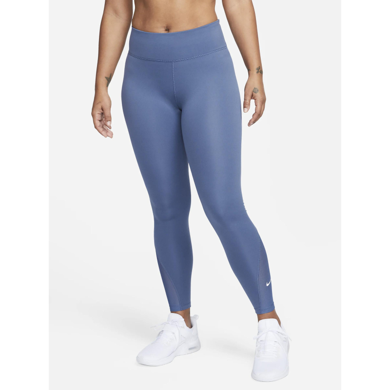 Legging one 7/8 uni bleu femme - Nike