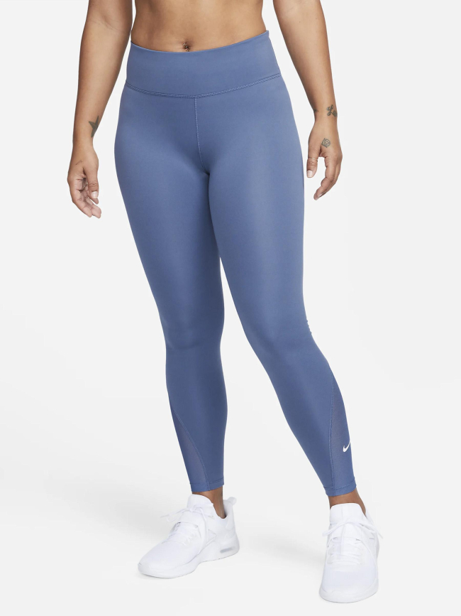 Legging one 7/8 uni bleu femme - Nike