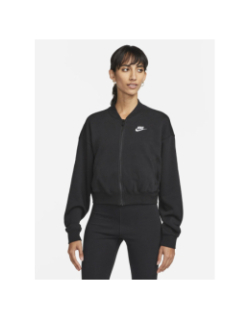 Sweat zippé crop nsw club noir femme - Nike