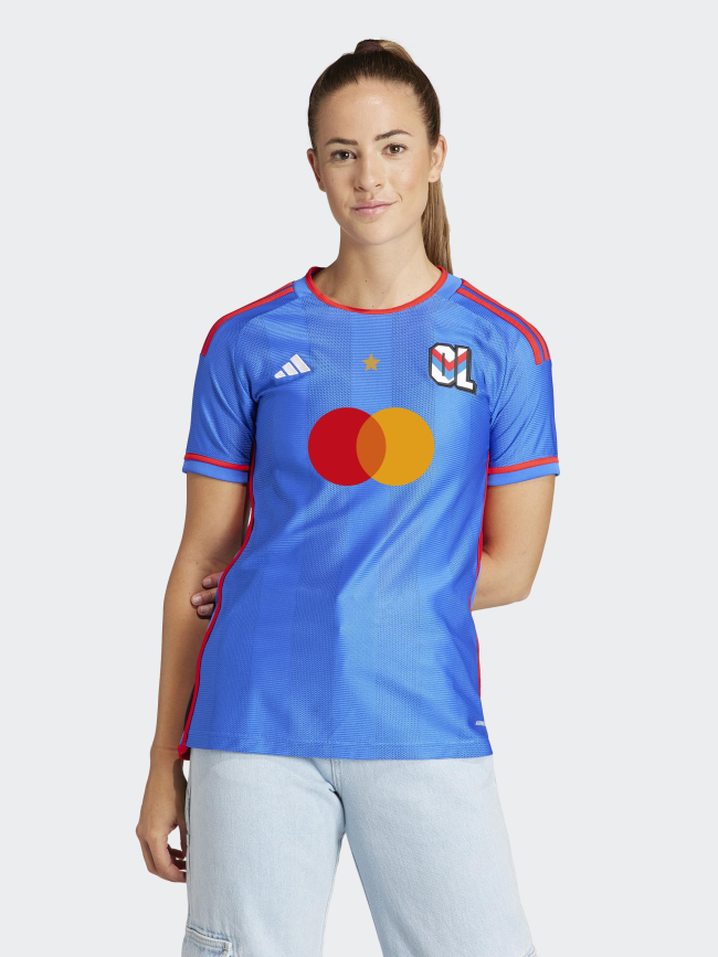 Maillot de football OL retro vintage bleu femme - Adidas