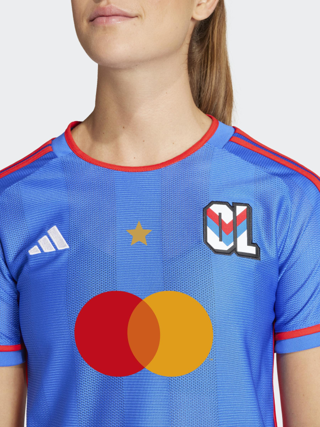 Maillot de football OL retro vintage bleu femme - Adidas