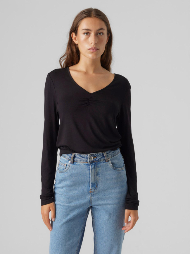 Top manche longue malberte noir femme - Vero Moda