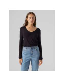 Top manche longue malberte noir femme - Vero Moda