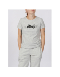 T-shirt essential tee gris femme - Puma