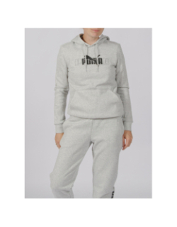 Sweat à capuche essential gris femme - Puma