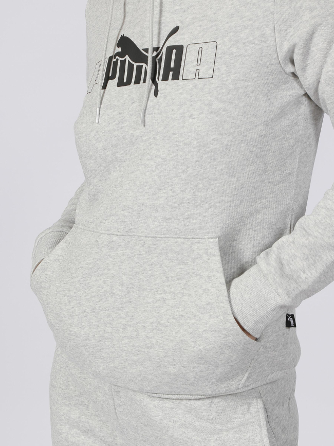 Sweat à capuche essential gris femme - Puma