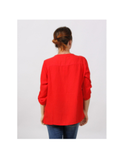 Blouse divya manche 3/4 rouge femme - Jacqueline De Yong