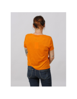 T-shirt dora glitter orange femme - Jaqueline De Yong