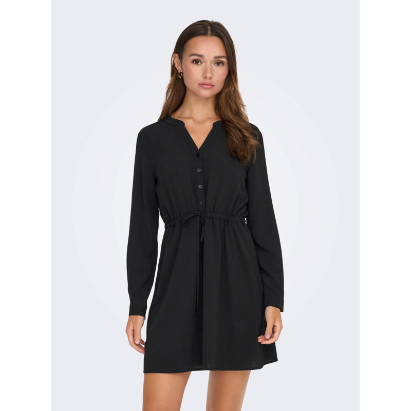 Robe courte piper noir femme - Jacqueline De Yong