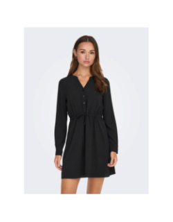 Robe courte piper noir femme - Jacqueline De Yong