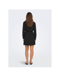 Robe courte piper noir femme - Jacqueline De Yong